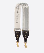 Kitlife Dior Gray 'CHRISTIAN DIOR PARIS' Embroidery Strap - 1