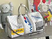 Kitlife Louis Vuitton KEEPALL BANDOULIÈRE 50 Monogram White - M 44643 - 50 x 29 x 23 cm - 1