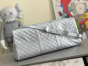 Kitlife Louis Vuitton KEEPALL 50B Silver Glitter Leather - N58041 - 50 x 29 x 23 cm - 2