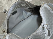 Kitlife Louis Vuitton KEEPALL 50B Silver Glitter Leather - N58041 - 50 x 29 x 23 cm - 5