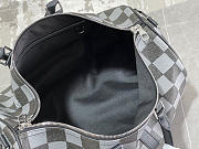 Kitlife Louis Vuitton Keepall Bandoulière 45 Damier checkerboard pattern in black and grey - N80404 - 45 x 27 x 20 cm - 2