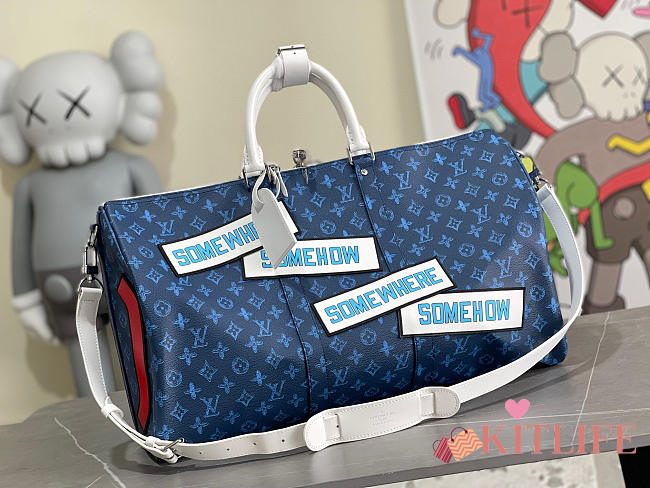 Kitlife Louis Vuitton Keepall Bandoulière 50 Somewhere Somehow - M58979 - 50.0 x 29.0 x 23.0cm - 1