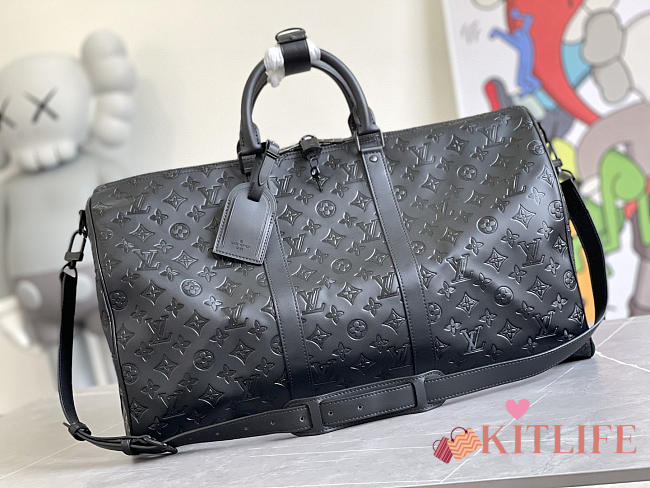 Kitlife Louis Vuitton Keepall Bandoulière 50 Shadow Leather - M44810 - 50.0 x 29.0 x 23.0cm - 1