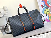 Kitlife Louis Vuitton Keepall Bandouliere 45 Damier Cobalt Race - N40166 - 45.0 x 27.0 x 20.0 cm - 3