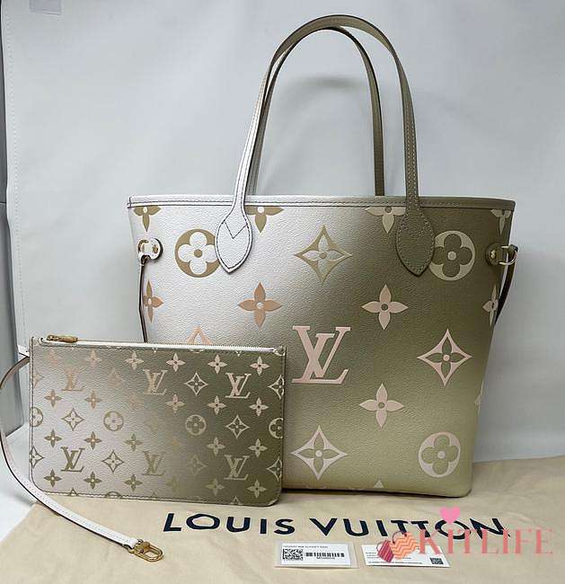 Kitlife Louis Vuitton Neverfull MM Sunset Kaki - 31 x 28 x 14 cm - 1