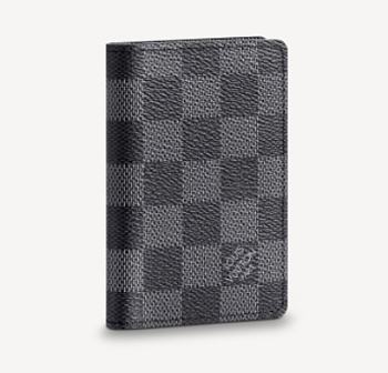 Kitlife Louis Vuitton Pocket Oganizer Damier Graphite Canvas Wallet - 7.5 x 11 x 1 cm