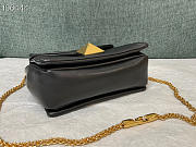 Kitlife Valentino ONE STUD NAPPA BAG WITH CHAIN Black Gold Hardware - 19x14x11cm - 4