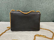 Kitlife Valentino ONE STUD NAPPA BAG WITH CHAIN Black Gold Hardware - 19x14x11cm - 3