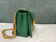 Kitlife Valentino ONE STUD NAPPA BAG WITH CHAIN Green Gold Hardware - 19x14x11cm - 3