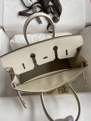 Kitlife Hermes Birkin Togo Leather Gris Perle Gold Hardware - 25x20x13 cm - 3