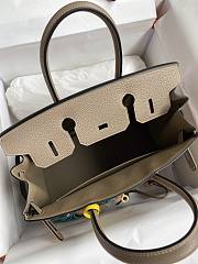 Kitlife Hermes Birkin Togo Leather Etoupe Grey Gold Hardware - 25x20x13 cm - 4