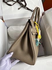 Kitlife Hermes Birkin Togo Leather Etoupe Grey Gold Hardware - 25x20x13 cm - 6
