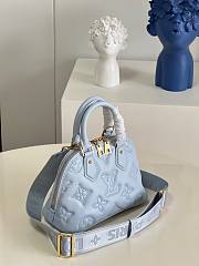 Louis Vuitton® Alma BB Blue Glacier. Size  Louis vuitton, Louis vuitton  alma, Louis vuitton alma bb