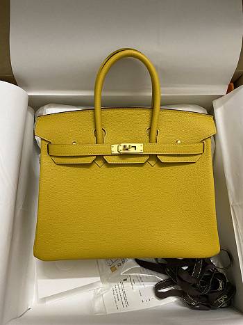 Kitlife Hermes Birkin Togo Leather Lime Gold Hardware - 25x20x13 cm