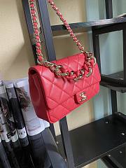 Kitlife Chanel Cruise Red Flap Bag - AS1354 - 16*24*6cm - 2