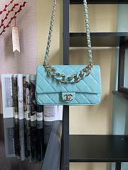Kitlife Chanel Cruise Light Blue Flap Bag - AS1354 - 16*24*6cm - 1