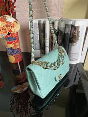 Kitlife Chanel Cruise Light Blue Flap Bag - AS1354 - 16*24*6cm - 3