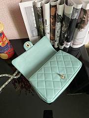 Kitlife Chanel Cruise Light Blue Flap Bag - AS1354 - 16*24*6cm - 2
