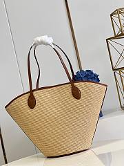 Kitlife Louis Vuitton SAINT JACQUES Caramel raffia beach bag - M59963 - 57x34x18cm - 2