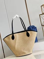 Kitlife Louis Vuitton SAINT JACQUES Black raffia beach bag - M59963 - 57x34x18cm - 6