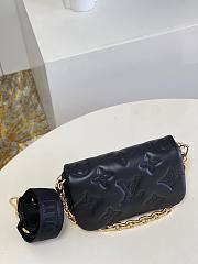 Kitlife Louis Vuitton Wallet on Strap Black Bubblegram - M81398 - 20x12x6cm - 4