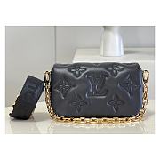 Kitlife Louis Vuitton Wallet on Strap Black Bubblegram - M81398 - 20x12x6cm - 1