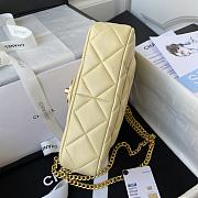 Kitlife Chanel Flap Light Yellow Bag - AS3114 - 21×14.5×5cm - 4