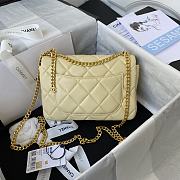 Kitlife Chanel Flap Light Yellow Bag - AS3114 - 21×14.5×5cm - 3