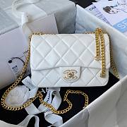 Kitlife Chanel Flap White Bag - AS3114 - 21×14.5×5cm - 1