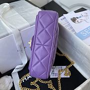 Kitlife Chanel Flap Purple Bag - AS3114 - 21×14.5×5cm - 6