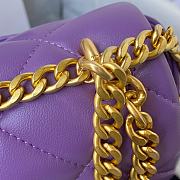 Kitlife Chanel Flap Purple Bag - AS3114 - 21×14.5×5cm - 2