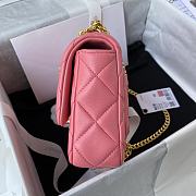 Kitlife Chanel Flap Pink Bag - AS3114 - 21×14.5×5cm - 2