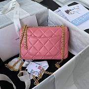 Kitlife Chanel Flap Pink Bag - AS3114 - 21×14.5×5cm - 4