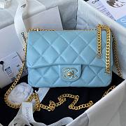 Kitlife Chanel Flap Light Blue Bag - AS3114 - 21×14.5×5cm - 1