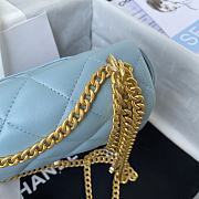 Kitlife Chanel Flap Light Blue Bag - AS3114 - 21×14.5×5cm - 6