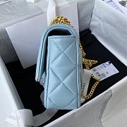 Kitlife Chanel Flap Light Blue Bag - AS3114 - 21×14.5×5cm - 5