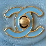 Kitlife Chanel Flap Light Blue Bag - AS3114 - 21×14.5×5cm - 3