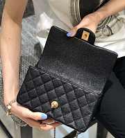 Kitlife Chanel CF Handle Caviar Black Flap Bag 14K Hardware - 13x20x9cm - 3