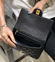 Kitlife Chanel CF Handle Caviar Black Flap Bag 14K Hardware - 13x20x9cm - 6
