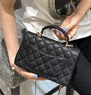 Kitlife Chanel CF Handle Caviar Black Flap Bag 14K Hardware - 13x20x9cm - 4