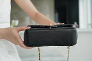 Kitlife Chanel CF Handle Lambskin Black Flap Bag 14K Hardware - 13x20x9cm - 3