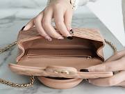 Kitlife Chanel CF Handle Lambskin Nude Flap Bag 14K Hardware - 13x20x9cm - 6