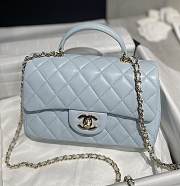 Kitlife Chanel CF Handle Light Blue Flap Bag - 13x20x9cm - 1