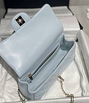 Kitlife Chanel CF Handle Light Blue Flap Bag - 13x20x9cm - 6