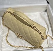 Kitlife Chanel CF Handle Light Yellow Flap Bag - 13x20x9cm - 5