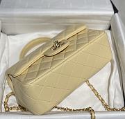 Kitlife Chanel CF Handle Light Yellow Flap Bag - 13x20x9cm - 4