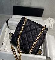 Kitlife Chanel Caviar Black Retro Backpack - 20x19x8cm - 3