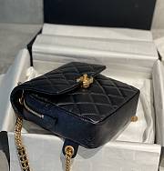 Kitlife Chanel Caviar Black Retro Backpack - 20x19x8cm - 2