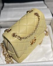 Kitlife Chanel Caviar Light Yellow Retro Backpack - 20x19x8cm - 5