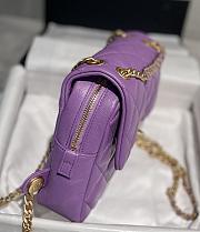 Kitlife Chanel Caviar Purple Retro Backpack - 20x19x8cm - 3